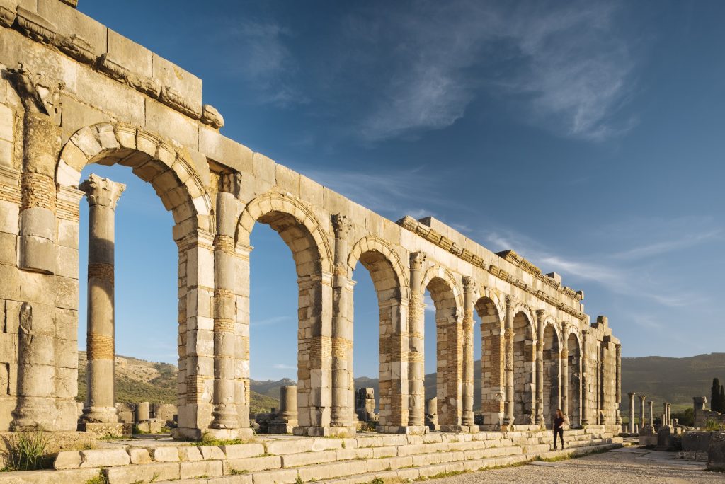 Roman Ruins of Volubilis, Meknes, Morocco, North Africa